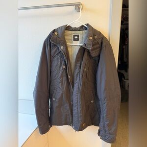 Vintage G-Star Men's Dark Gray Military Jacket